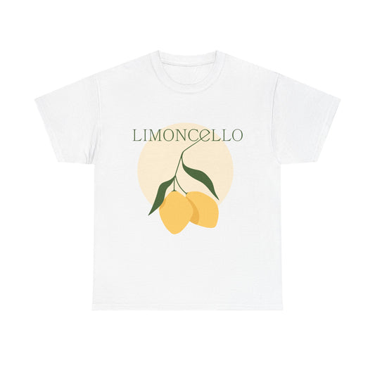 Limoncello Graphic Tee, Summer Vibes Unisex Cotton T-Shirt, Citrus Fruit Lover Gift, Trendy Lounge Wear, Perfect for Parties
