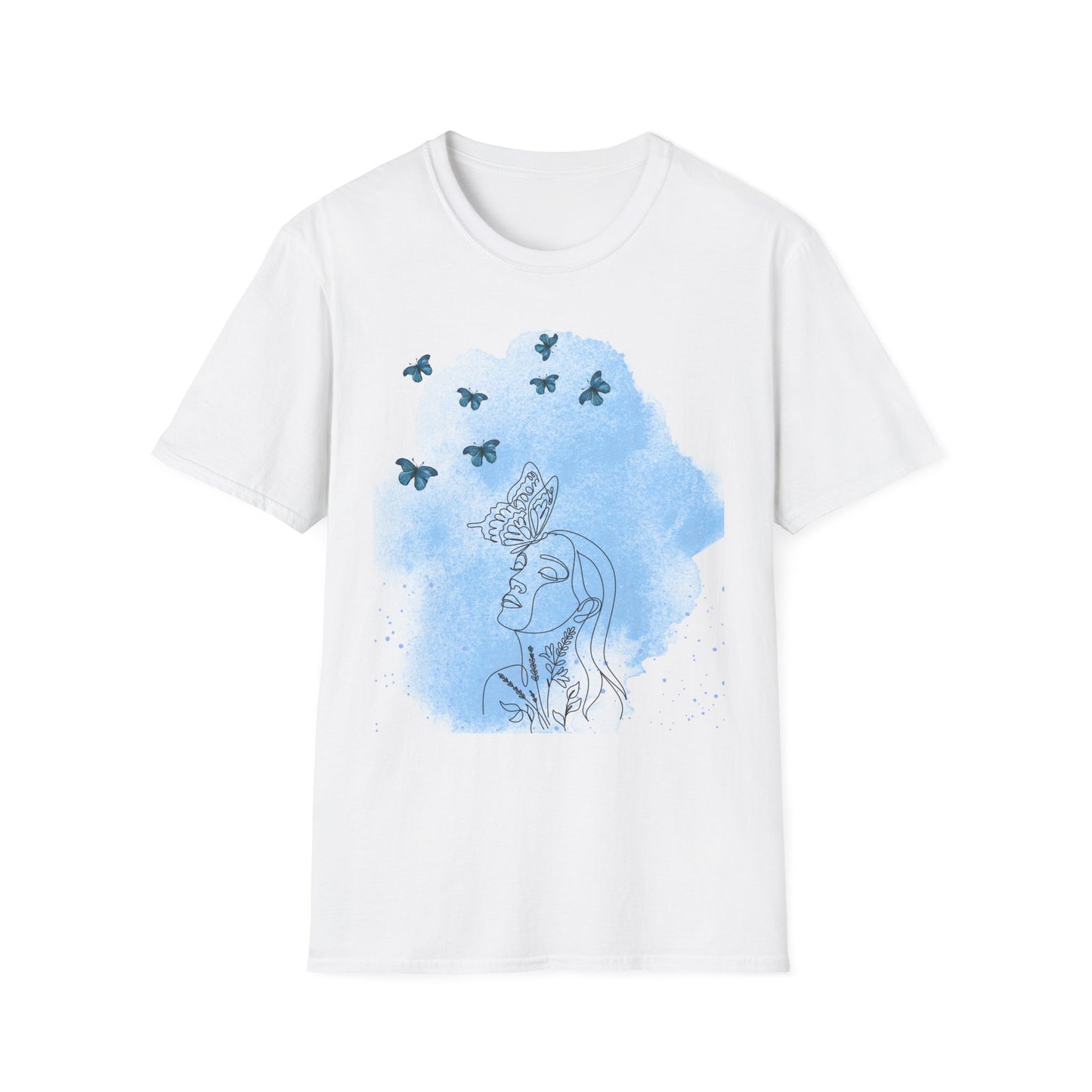 Artistic Butterfly T-Shirt | Soft Unisex Tee, Gift for Nature Lovers, Boho Chic Style, Casual Wear, Eco-Friendly Fashion