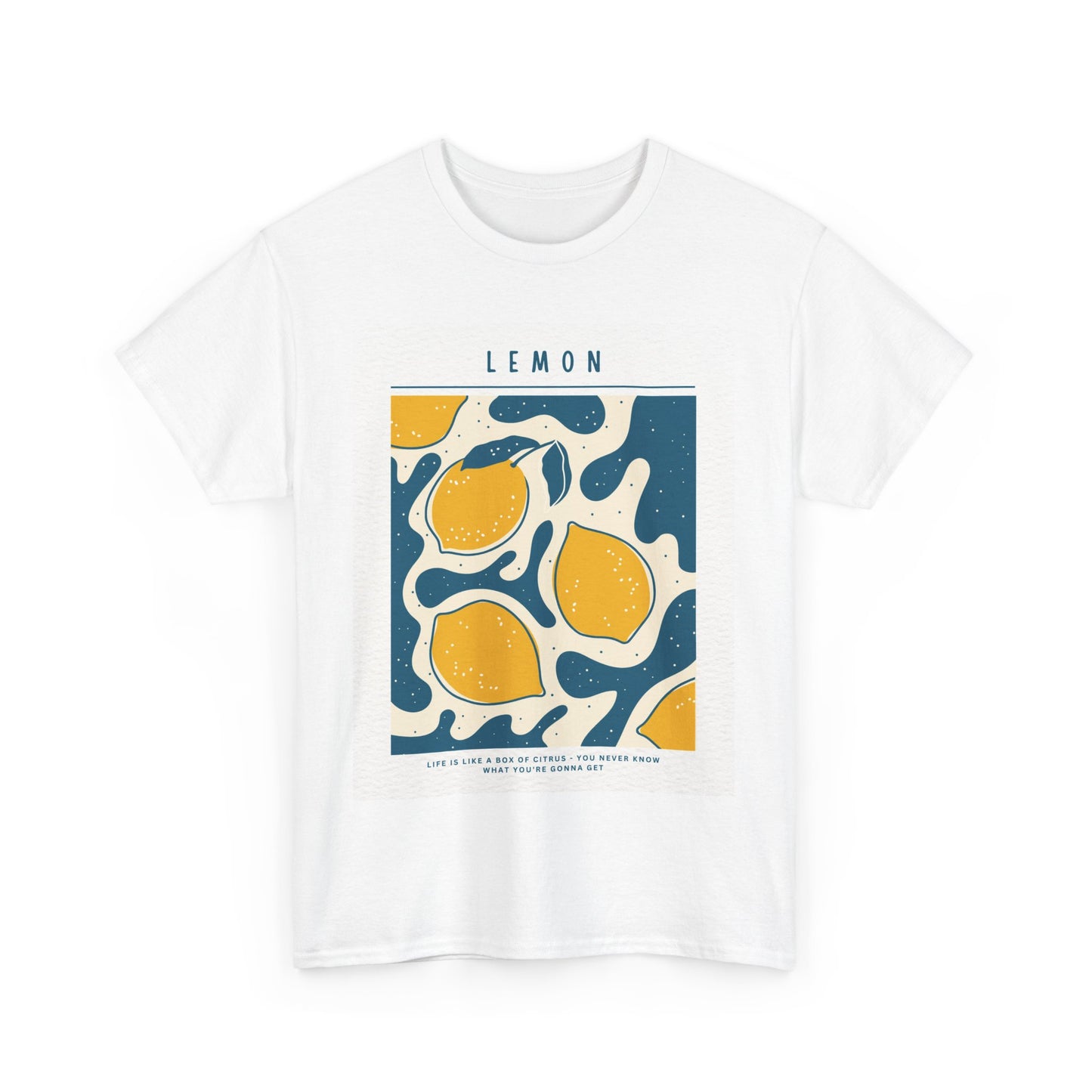 Citrus Lemon Graphic Tee | Casual Summer Shirt, Gift for Lemon Lovers, Print T-Shirt, Birthday Gift, Eco-friendly Fashion