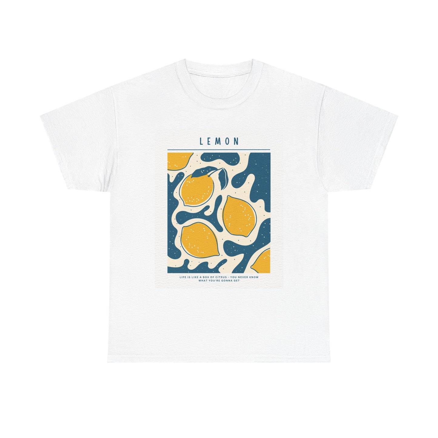 Citrus Lemon Graphic Tee | Casual Summer Shirt, Gift for Lemon Lovers, Print T-Shirt, Birthday Gift, Eco-friendly Fashion